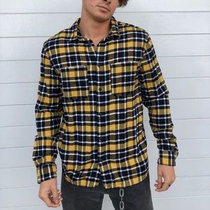 Yellow and black flannel